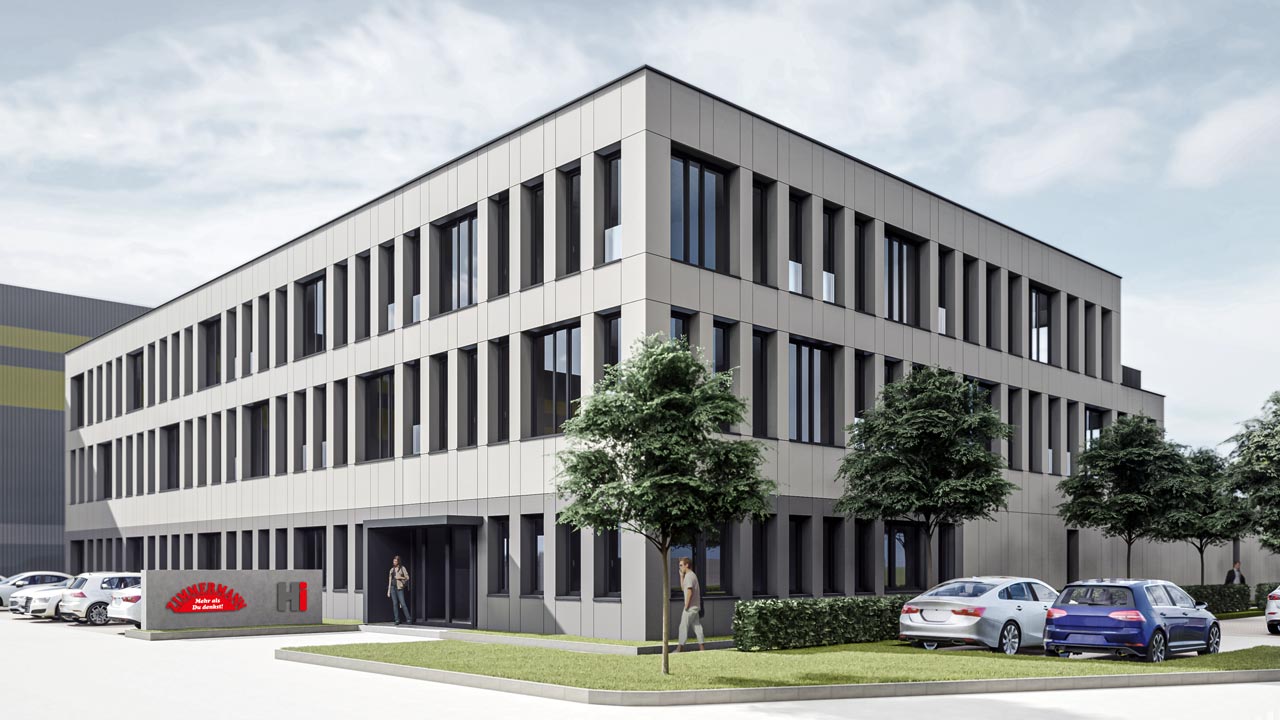 Neubau eines Logistikzentrums für die Zimmermann Vermögens- und Immobiliengesellschaft im neuen Gewerbegebiet Munderloh.